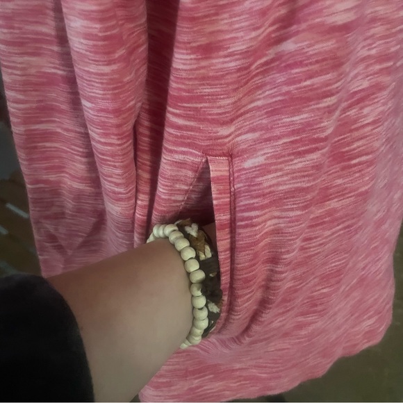 Columbia heather pink/white Lightweight hooded athletic jacket - Picture 5 of 9